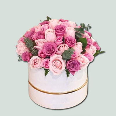 "40 Mixed Roses Flower box - code BF25 - Click here to View more details about this Product
